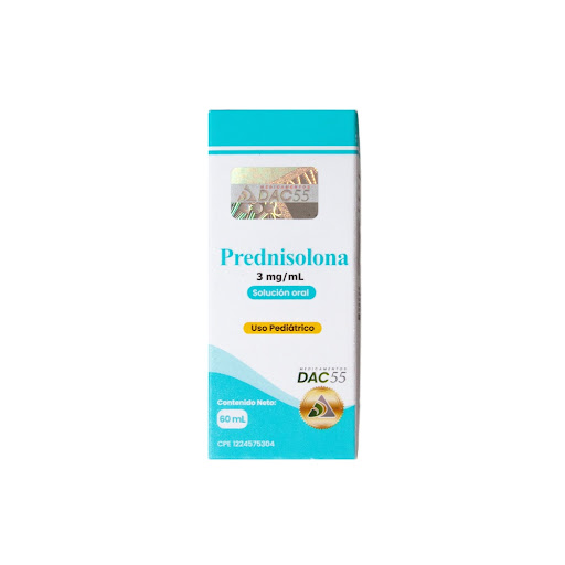 [7598578000957] PREDNISOLONA 3MG/60ML SOLUCION ORAL PEDIATRICO (DAC 55)