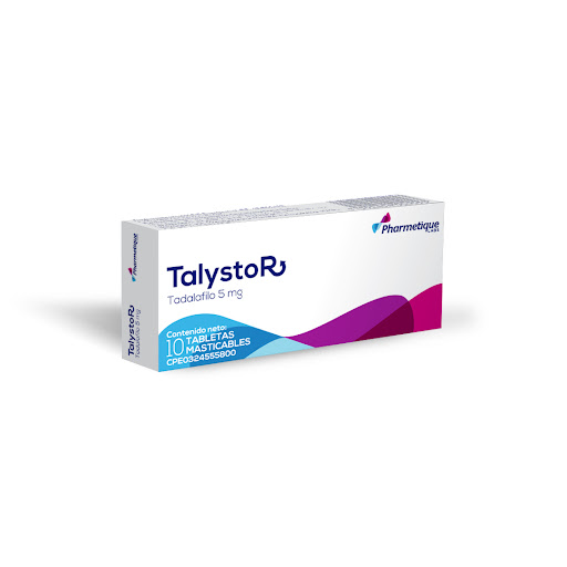 TALYSTO R (TADALAFIL) 5MG X 10 TABLETAS MASTICABLES (LA SANTE)
