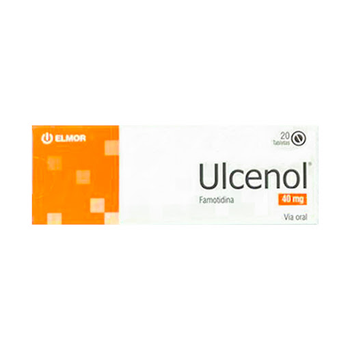 [7591062018650] ULCENOL (FAMOTIDINA) 40MG X 20 TABLETAS (ELMOR)