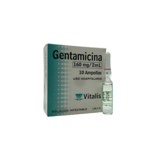 [GENTAVIT] GENTAMICINA  160MG-2ML X 1 AMPOLLA (VITALIS)