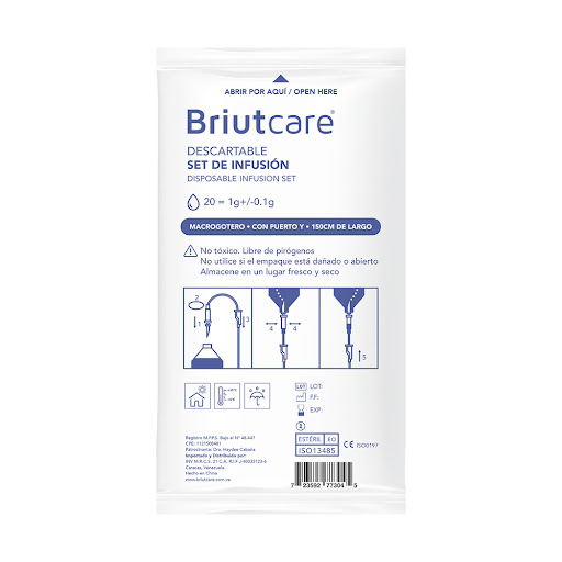 MACROGOTERO 20 G SET INFUSION CON PUERTO Y (BRIUTCARE) X 1 UND