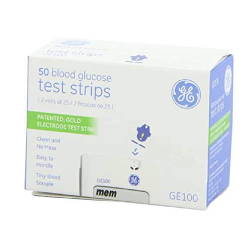 TIRA REACTIVA PARA GLUCOMETRO GENERAL ELECTRIC   X 50 UNIDADES (DOLLY FARMA)