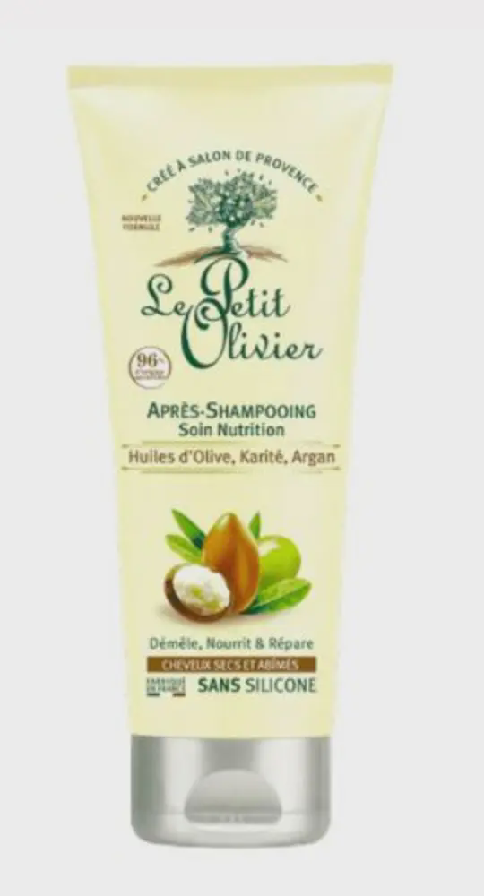 ACONDICIONADOR NUTRITIVO CON ACEITE DE OLIVA, ARGÁN Y KARITÉ PARA CABELLO SECO X 200 ML (LE PETIT OLIVIER)