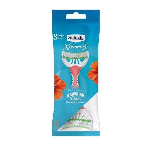 AFEITADORA SCHICK XTREME 3 HAWAIIAN TROPIC RISTRA INDIVIDUAL UNIDAD