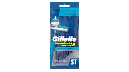[7500435160674] AFEITADORAS PRESTOBARBA ULTRAGRIP 2 X 5 UNIDADES (GILLETTE)