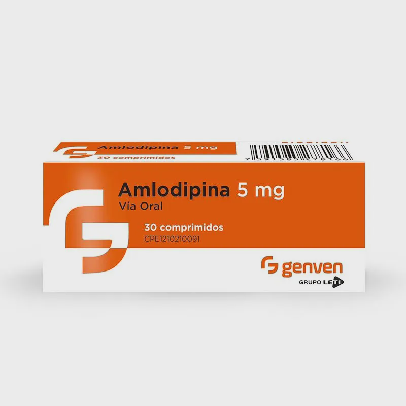 AMLODIPINA 5MG X 30 COMPRIMIDOS (GENVEN)