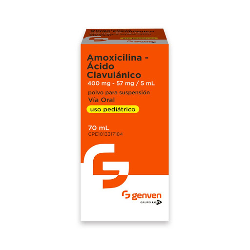 [7591585273154] AMOXICILINA - ÁCIDO CLAVULANICO 400MG/57MG/5ML 70 MLM POLVO PARA SUSPENSIÓN (LETI)