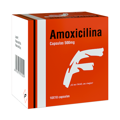 AMOXICILINA 500MG. 1 BLISTER X10 CAPSULAS (FAHD)