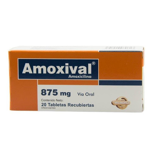 [7591020080613] AMOXIVAL (AMOXICILINA) 875MG X 20 CAPSULAS (VALMORCA)