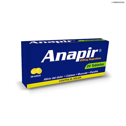 [7593090001383] ANAPIR (IBUPROFENO) 200MG X 20 TABLETAS (FC PHARMA)