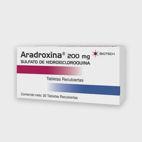 [7591243801965] ARADROXINA (HIDROXICLOROQUINA)200MG X 20 TABLETAS (BIOTECH)