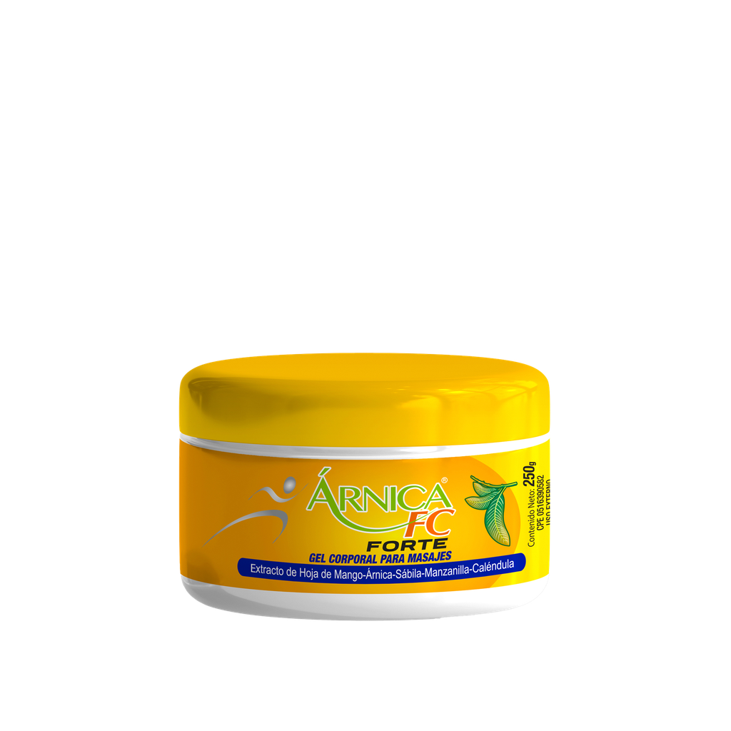 [7593090000799] ARNICA FC FORTE GEL (MANGO - ARNICA - SABILA - MANZANILLA - CALENDULA - ALCANFOR - MENTOL)  X 250GR (FC PHARMA)
