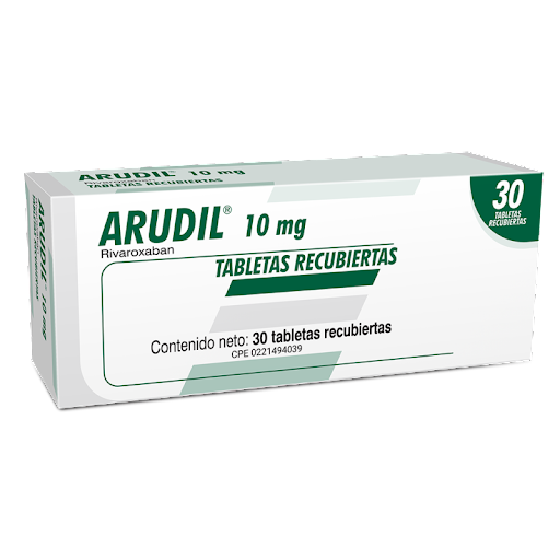 ARUDIL (RIVAROXABAN) 10MG X 30 TABLETAS RECUBIERTAS (FARMA)