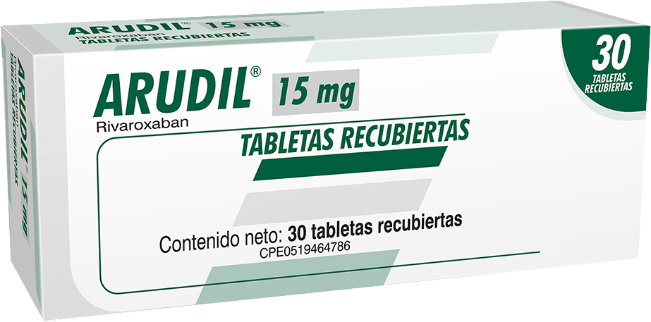 [7591821210561] ARUDIL (RIVAROXABAN) 15MG X 30 TABLETAS RECUBIERTAS (FARMA)