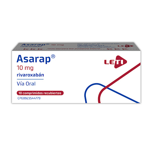 ASARAP (RIVAROXABAN) 10MG X 10 COMPRIMIDOS RECUBIERTOS (LETI)