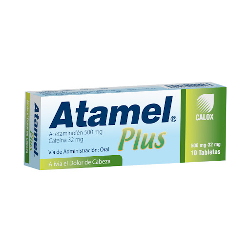 [7591519000993] ATAMEL PLUS (ACETAMINOFEN-CAFEINA) 500MG-32MG X 10 TABLETAS (CALOX)