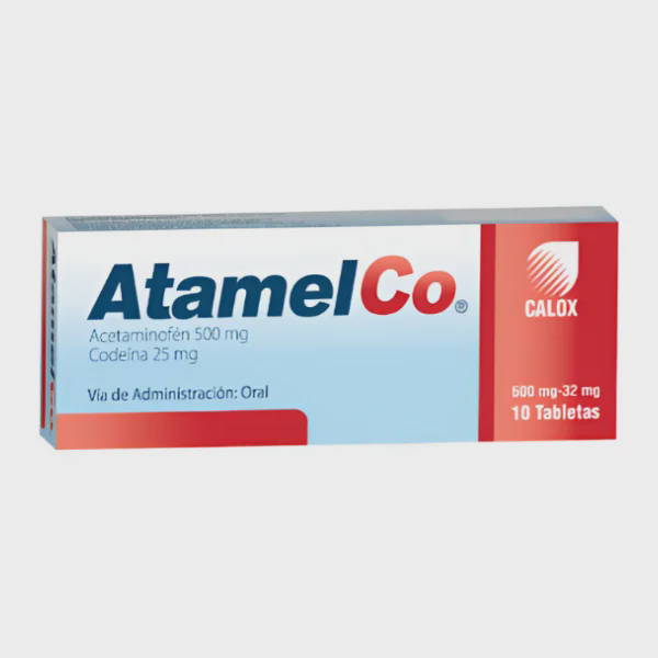 [7591519001167] ATAMELCO (ACETAMINOFEN- CODEINA) 500-25 MG X 10 TABLETAS (CALOX)