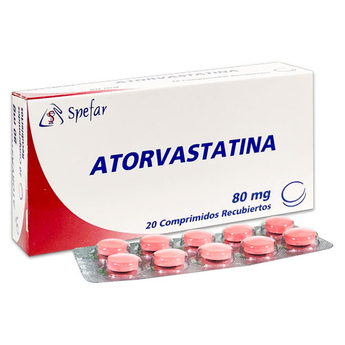 [7590027002567] ATORVASTATINA  80MG X 20 COMPRIMIDOS (SPEFAR)