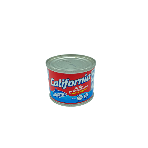 ATUN DESMENUZADO EN ACEITE VEGETAL X 140 GR (CALIFORNIA)