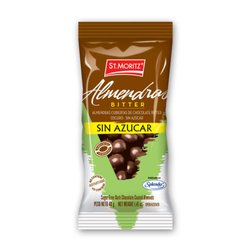 [7591720030420] AVELLANAS CUBIERTAS DE CHOCOLATE SIN AZUCAR CON SPLENDA X 40GR (ST. MORITZ)