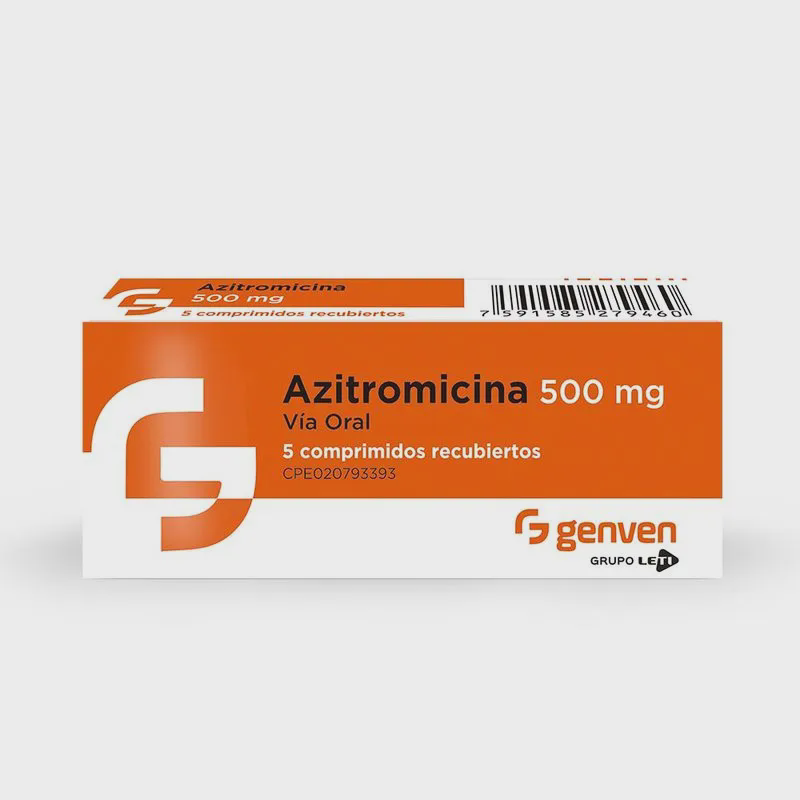 [7591585279460] AZITROMICINA 500MG X 5 COMPRIMIDOS (GENVEN)