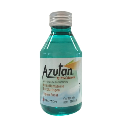 [7591243803167] AZUTAN COLUTORIO (BENCIDAMINA) 0.15% X 180ML (BIOTECH)