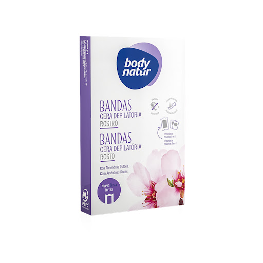 [8414719407043] BANDAS ROSTROS PIELES NORMALES ALMENDRA 12 UNIDADES (BODYNATUR)