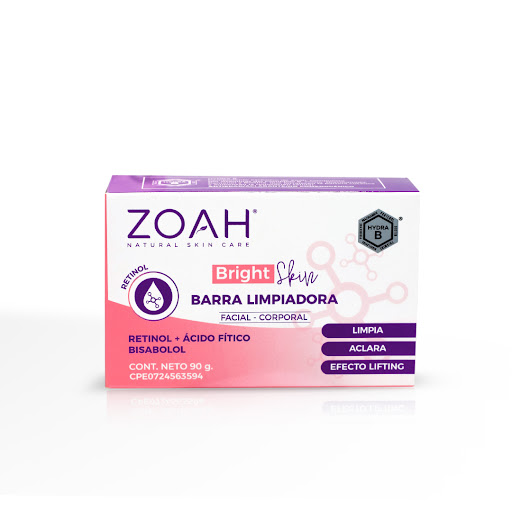 [7596211000340] BARRA LIMPIADORA BRIGHT SKIN X 90 GR (ZOAH)