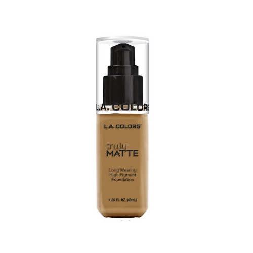 [81555793609] BASE DE MAQUILLAJE TRULY MATTE FOUNDATION-CAFE 40ML (LA COLORS)
