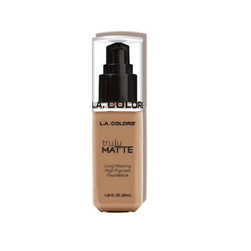 BASE DE MAQUILLAJE TRULY MATTE FOUNDATION-SAND 40ML (LA COLORS)