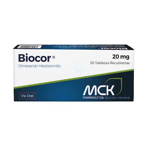 BIOCOR (OLMESARTAN MEDOXOMIL) 20MG X 30 TABLETAS (CALOX)