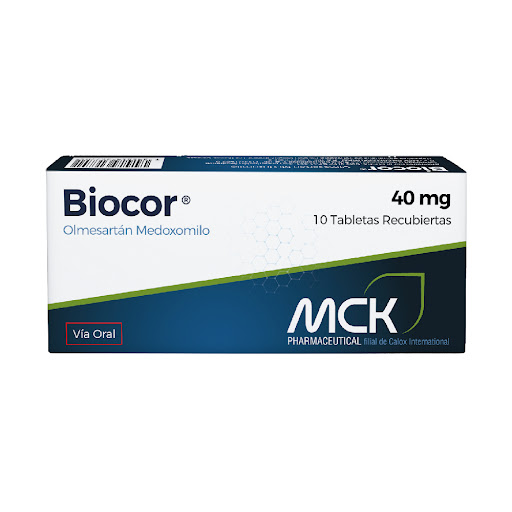 BIOCOR (OLMESARTAN MEDOXOMIL) 40MG X 10 TABLETAS (CALOX)