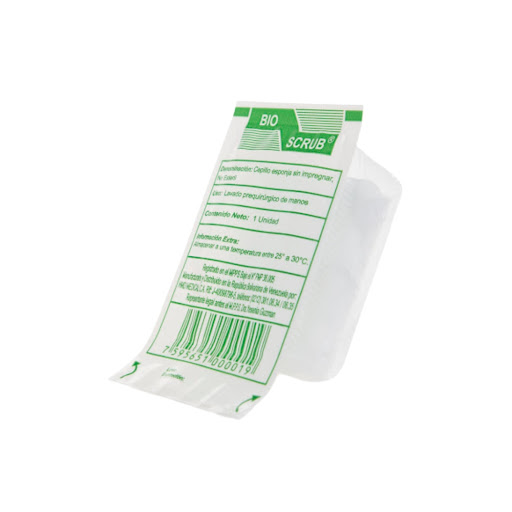 BIOSCRUB CEPILLO ESPONJA SIN IMPREGNAR NO ESTERIL LAVADO QUIRURGICO DE MANOS X 1 UND. (HMD)