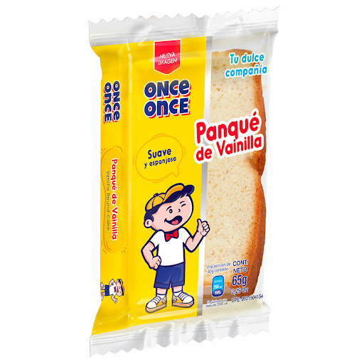 BIZCOCHO PANQUE DE VAINILLA 65GRS (ONCE ONCE)