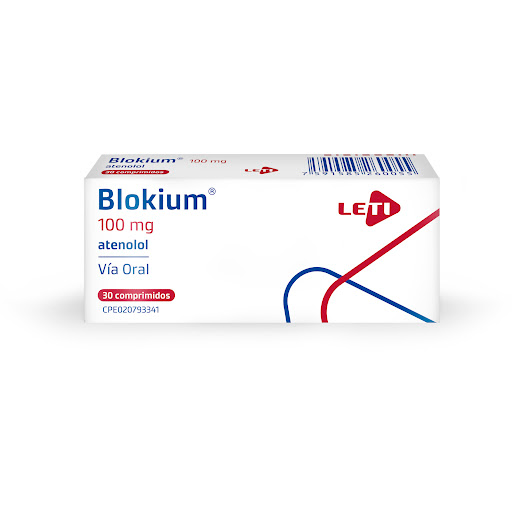 [7591585260055] BLOKIUM (ATENOLOL) 100MG X 30 COMPRIMIDOS (LETI)