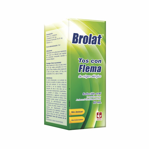 [7592601301585] BROLAT SOLUCION ORAL (LORATADINA - AMBROXOL CLORHIDRATO) 5MG/30MG X 60ML (MEYER)