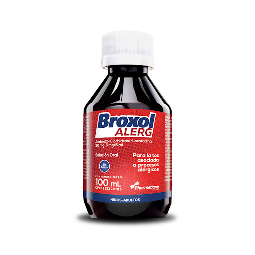 [7592454889513] BROXOL ALERG SOLUCION ORAL (AMBROXOL CLORHIDRATO - LORATADINA) 30MG - 5MG/5ML X 100ML (PHARMETIQUE)