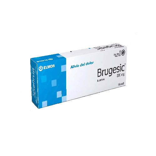 BRUGESIC (IBUPROFENO) 200MG X 10 COMPRIMIDOS RECUBIERTOS (ELMOR)