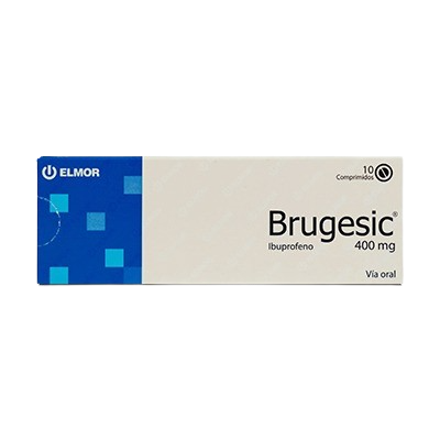 [7591062902546] BRUGESIC (IBUPROFENO) 400MG X 10 COMPRIMIDOS RECUBIERTOS (ELMOR)