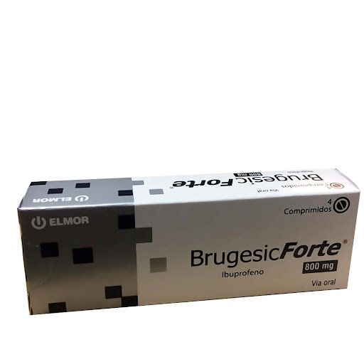 BRUGESIC FORTE (IBUPROFENO) 800MG X 4 COMPRIMIDOS (ELMOR)