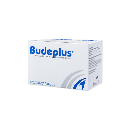 [7460840419159] BUDEPLUS (BUDESONIDA - FORMOTEROL) 200MCG - 6MCG X 60 CAPSULAS DURAS (ARO PHARMA)