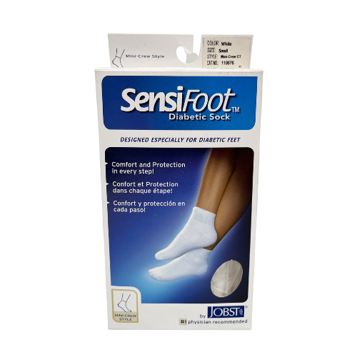 [35664108762] CALCETINES PARA PIE DIABETICO    TALLA (S) TOBILLERA COLOR BLANCO  (BSN)