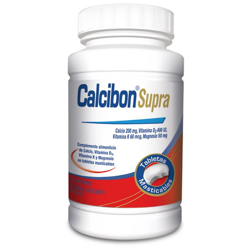 [7591821102170] CALCIBON SUPRA (CALCIO - VITAMINA D3 - VITAMINA K - MAGNESIO) 200MG/400UI/60MCG/50MG X 30 TABLETAS (FARMA)