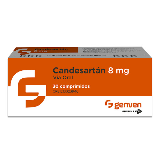 [7591585376503] CANDESARTAN  8MG X 30 TABLETAS (GENVEN)