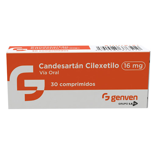 [7591585376510] CANDESARTAN CILEXETILO 16 MG X 30 TABLETAS  (GENVEN)