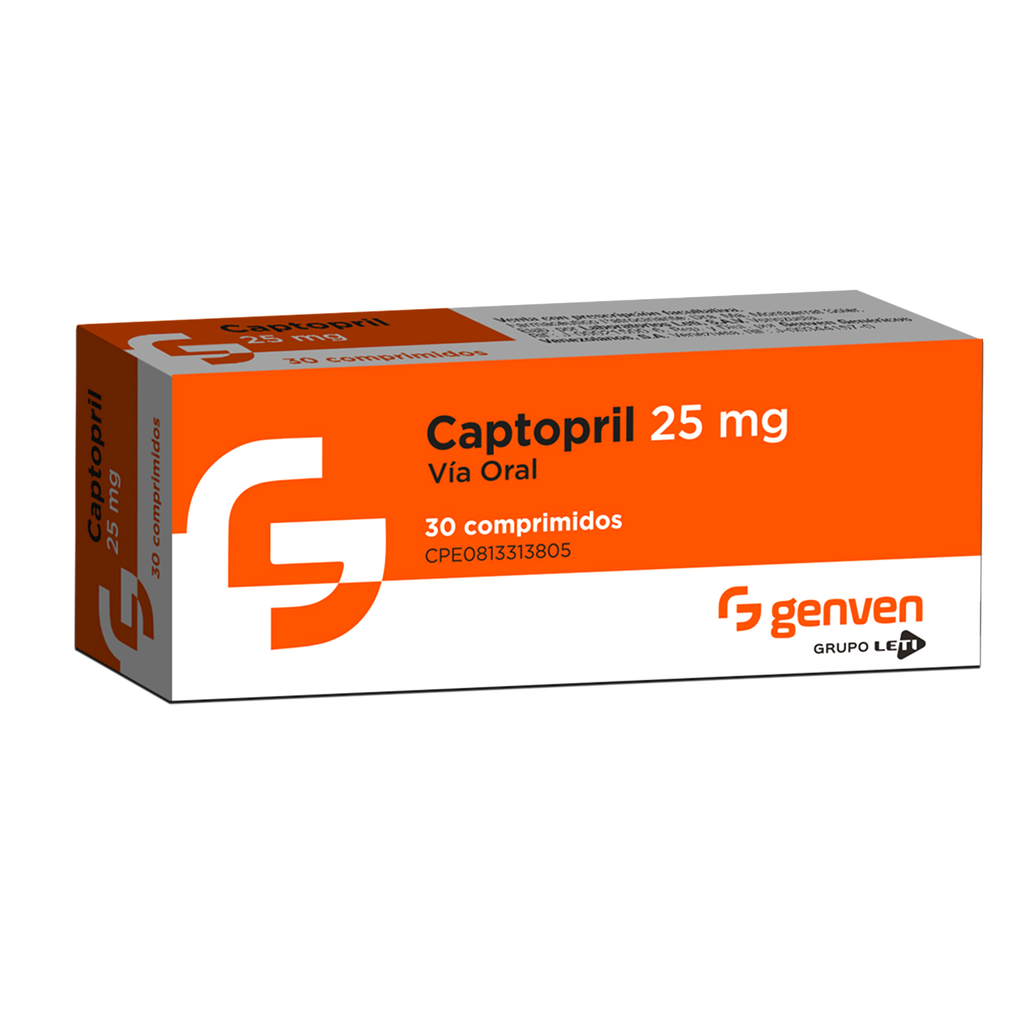 [7591585370167] CAPTOPRIL   25MG X 30 COMPRIMIDOS (GENVEN)