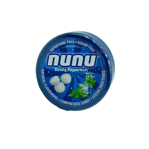 CARAMELO NUNU MENTA FUERTE SIN AZUCAR 12GR (ST MORITZ)