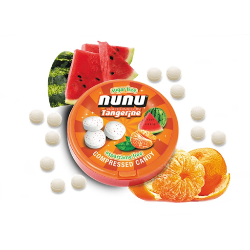 CARAMELO NUNU PATILLA Y MANDARINA SIN AZUCAR 12GR (ST MORITZ)