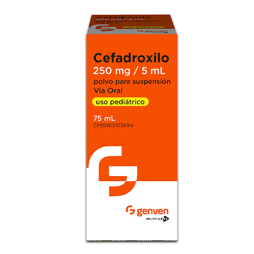 CEFADROXILO  250MG/5ML X 75 ML SUSPENCION (GENVEN)