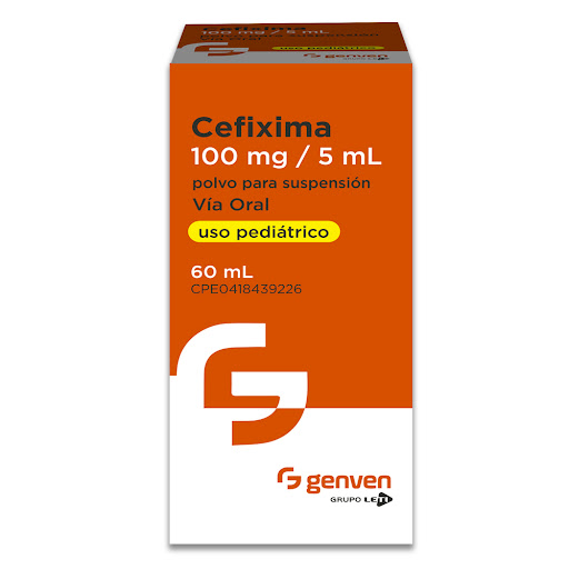 CEFIXIMA POLVO PARA SUSPENSION (CEFIXIMA) 100MG / 5ML X 60ML (GENVEN)